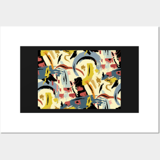 Hand Painted Abstract | Urban Finery Posters and Art